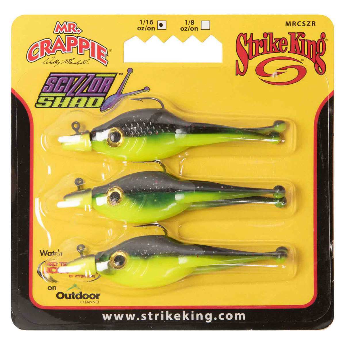 Strike King Mr. Crappie Rigged Scizzor Shad Crappie Bait Strike King Mr. Crappie Rigged Scizzor Shad Crappie Bait