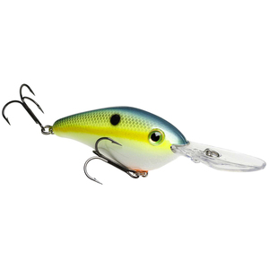 Strike King Promodel 6XD Hard Knock Crankbait - Chartreuse with Sexy Shad, 1oz, 3in, 19ft+