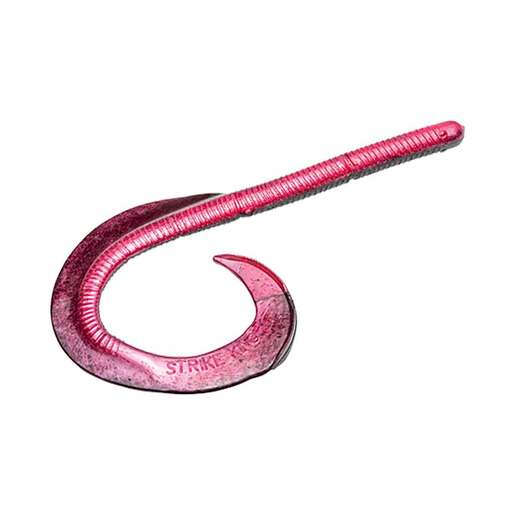 Strike King Rage Anaconda Curly Tail Worm – Red Shad