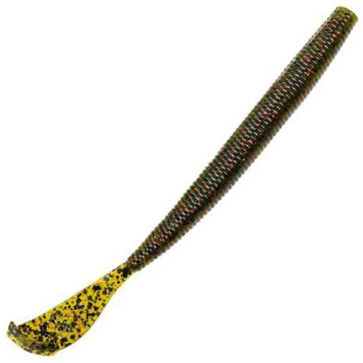 Strike King Rage Tail Cut-R Curly Tail Worm – Red Bug