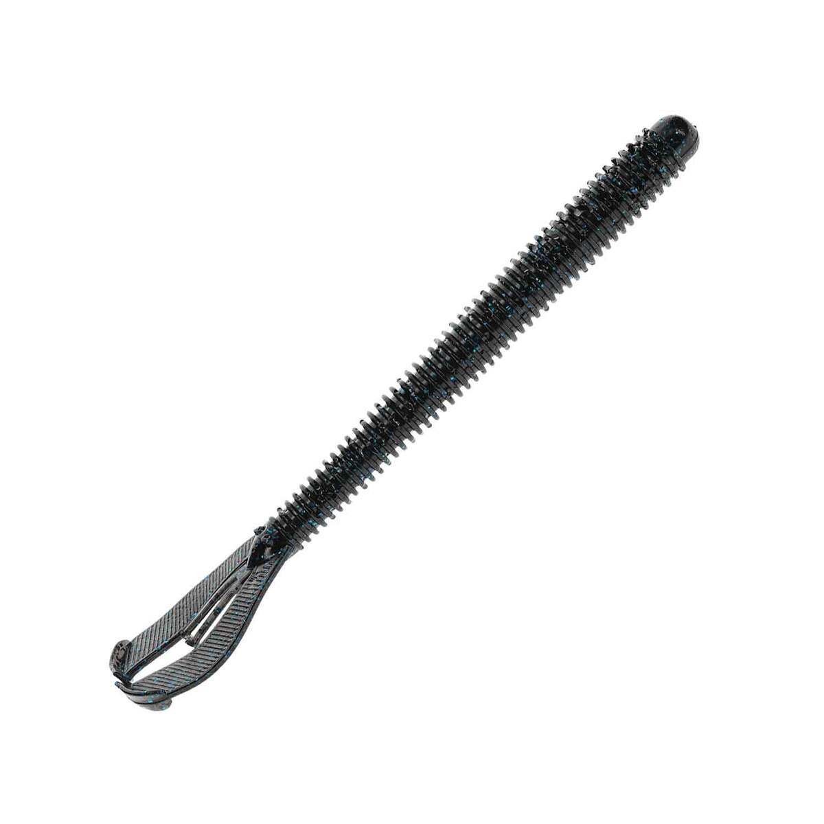Strike King Rage Twin Tail Menace Worms - Black/Blue, 6in - Black/Blue Strike King Rage Twin Tail Menace Worms - Black/Blue, 6in - Black/Blue