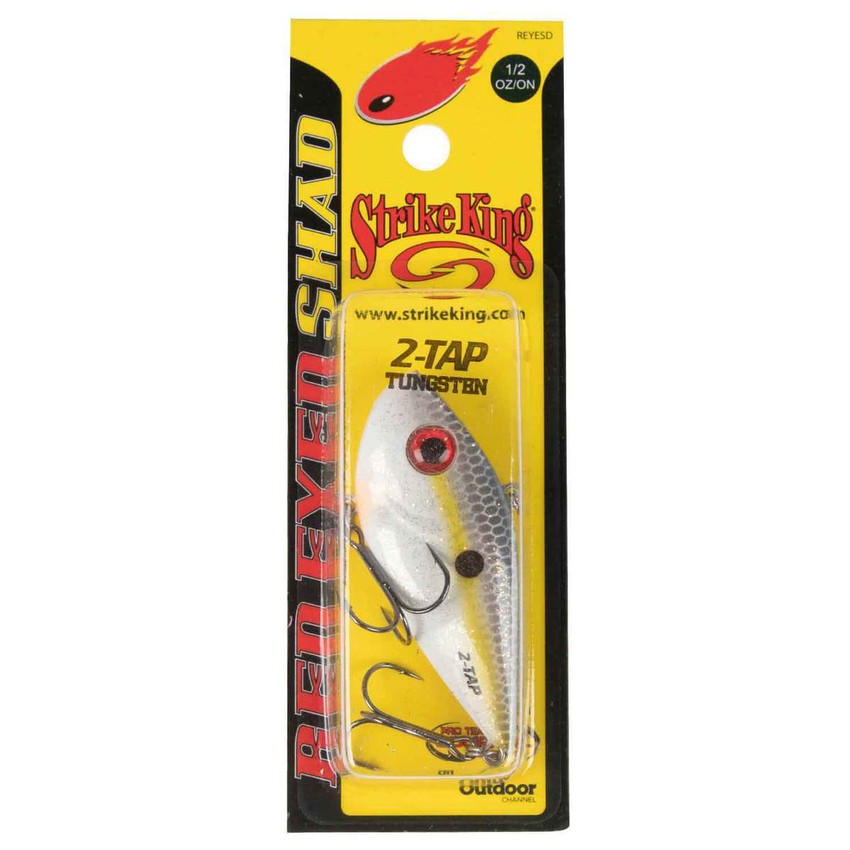 Strike King Red Eyed Shad Tungsten 2 Tap 1/2oz / Rayburn Red Strike King Red Eyed Shad Tungsten 2 Tap 1/2oz / Rayburn Red