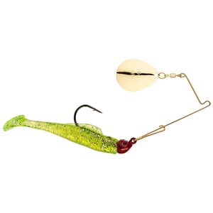 Strike King Redfish Magic Jig Spinner - Chartreuse Silver/Red Head, 1/4oz