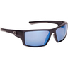 Strike King S11 Optics Polarized Sunglasses - Pickwick / Matter Black Frame / Multi-Layer White Blue Mirror / Gray Base Lens