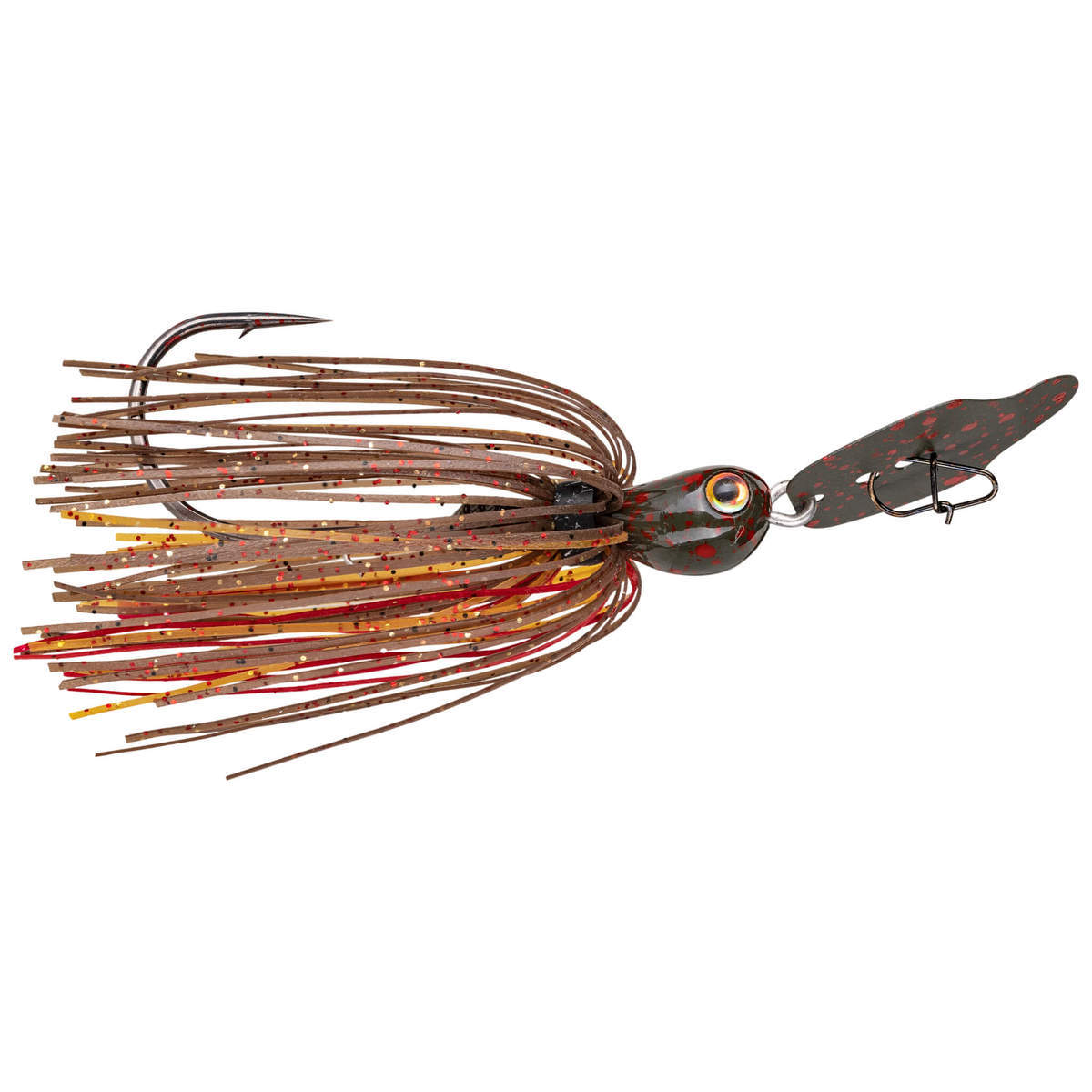 2 X 1/2oz Micro Bladed Vibrating Swim Jig Fire Tiger Con Esche Swimbait – Per Catturare Bass Giganti