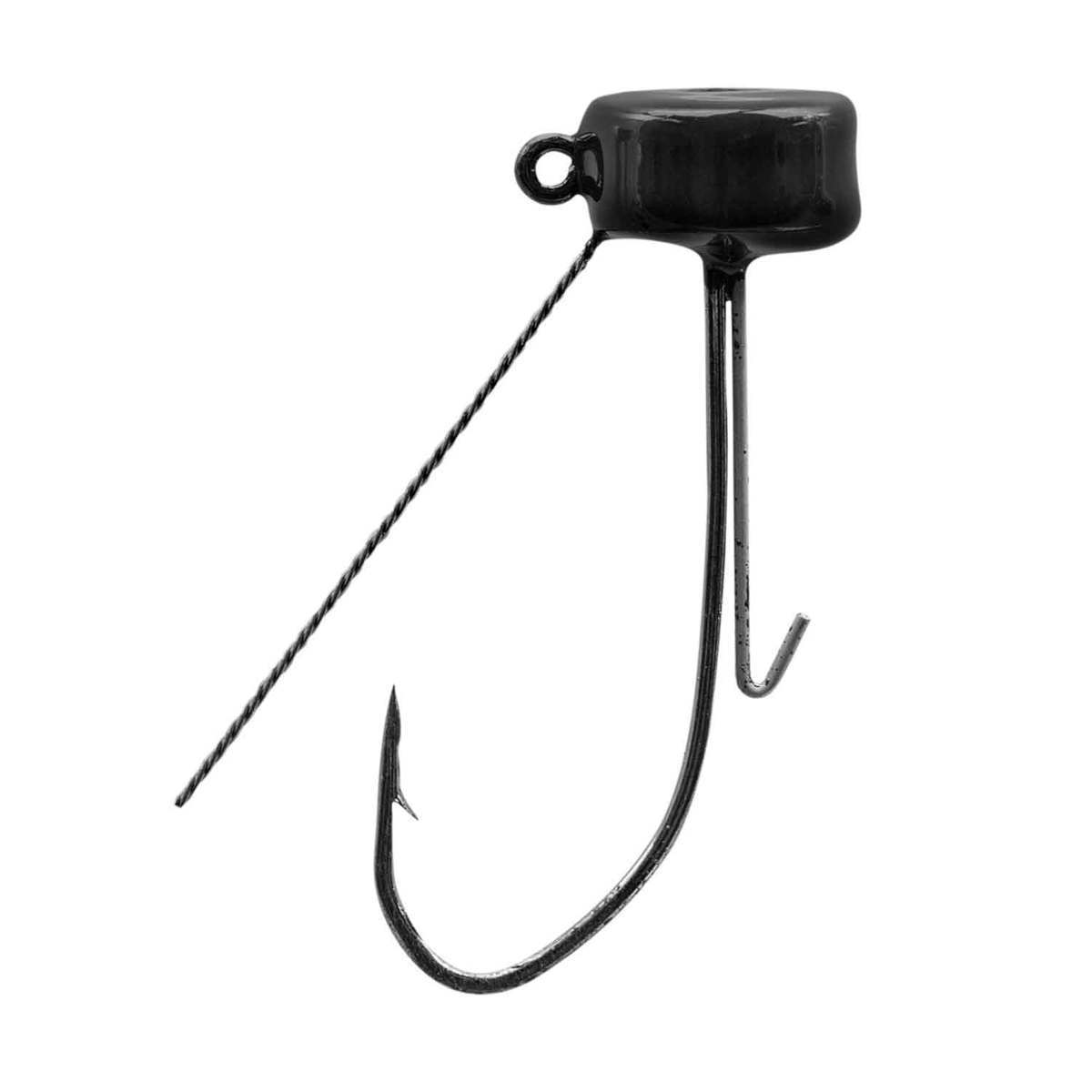 Strike King Tour Grade Weedless Ned Rig Jig Head - Black, 1/8oz, 3pk ...
