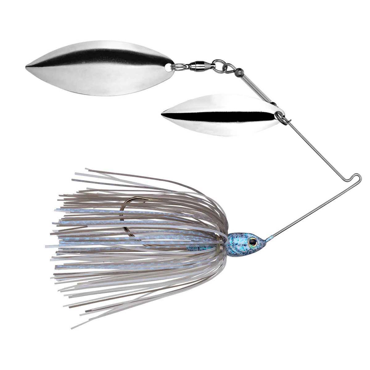 Strike King Tour Grade Willow/Willow Blade Spinnerbait - Blue Glimmer, 3/8oz - Blue Glimmer Strike King Tour Grade Willow/Willow Blade Spinnerbait - Blue Glimmer, 3/8oz - Blue Glimmer