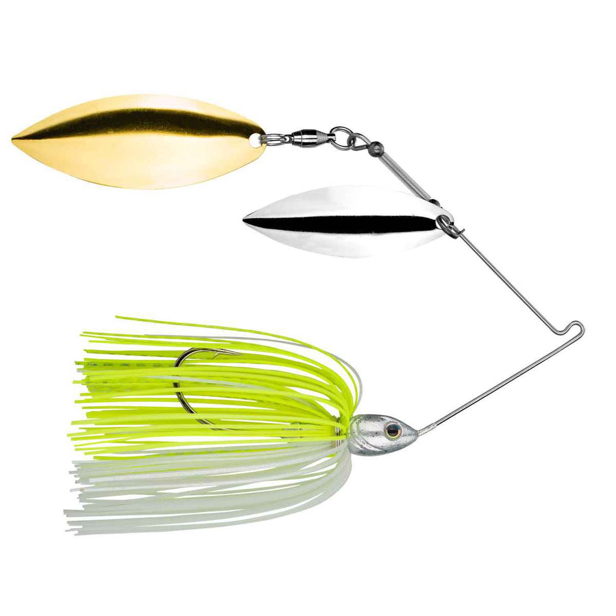 Strike King Tour Grade Willow/Willow Blade Spinnerbait - Chartreuse/White, 3/8oz - Chartreuse/White Strike King Tour Grade Willow/Willow Blade Spinnerbait - Chartreuse/White, 3/8oz - Chartreuse/White