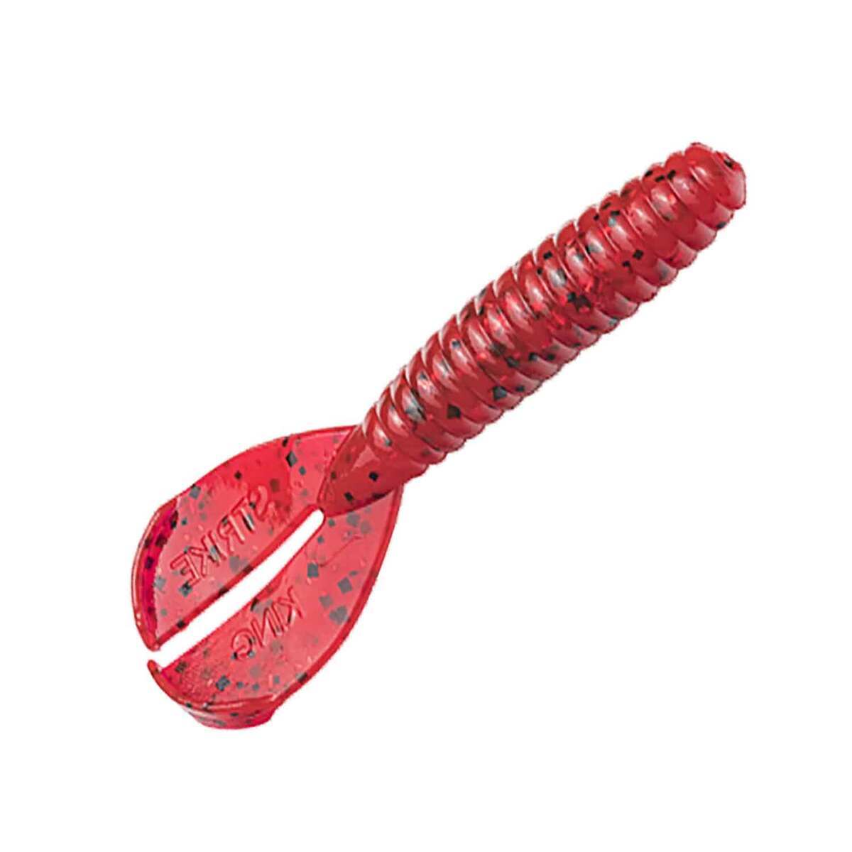 Strike King Twin Tail Menace Grub - Delta Red, 3-1/2in - Delta Red Strike King Twin Tail Menace Grub - Delta Red, 3-1/2in - Delta Red