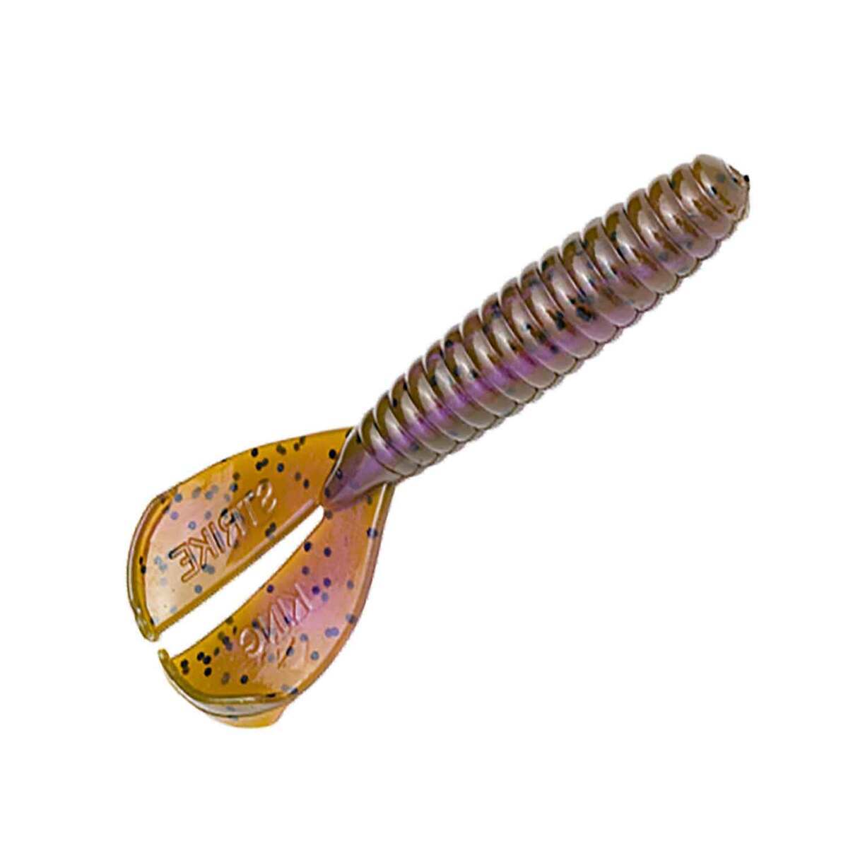 Strike King Twin Tail Menace Grub - Green Pumpkin Purple Swirl, 3-1/2in - Green Pumpkin Purple Swirl Strike King Twin Tail Menace Grub - Green Pumpkin Purple Swirl, 3-1/2in - Green Pumpkin Purple Swirl