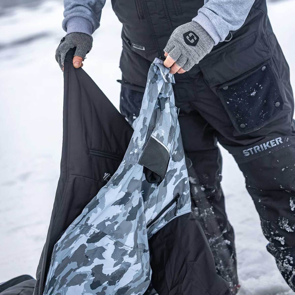 Apex Striker Ice Gear Striker Ice Men's Apex Jacket Smoke FISH307