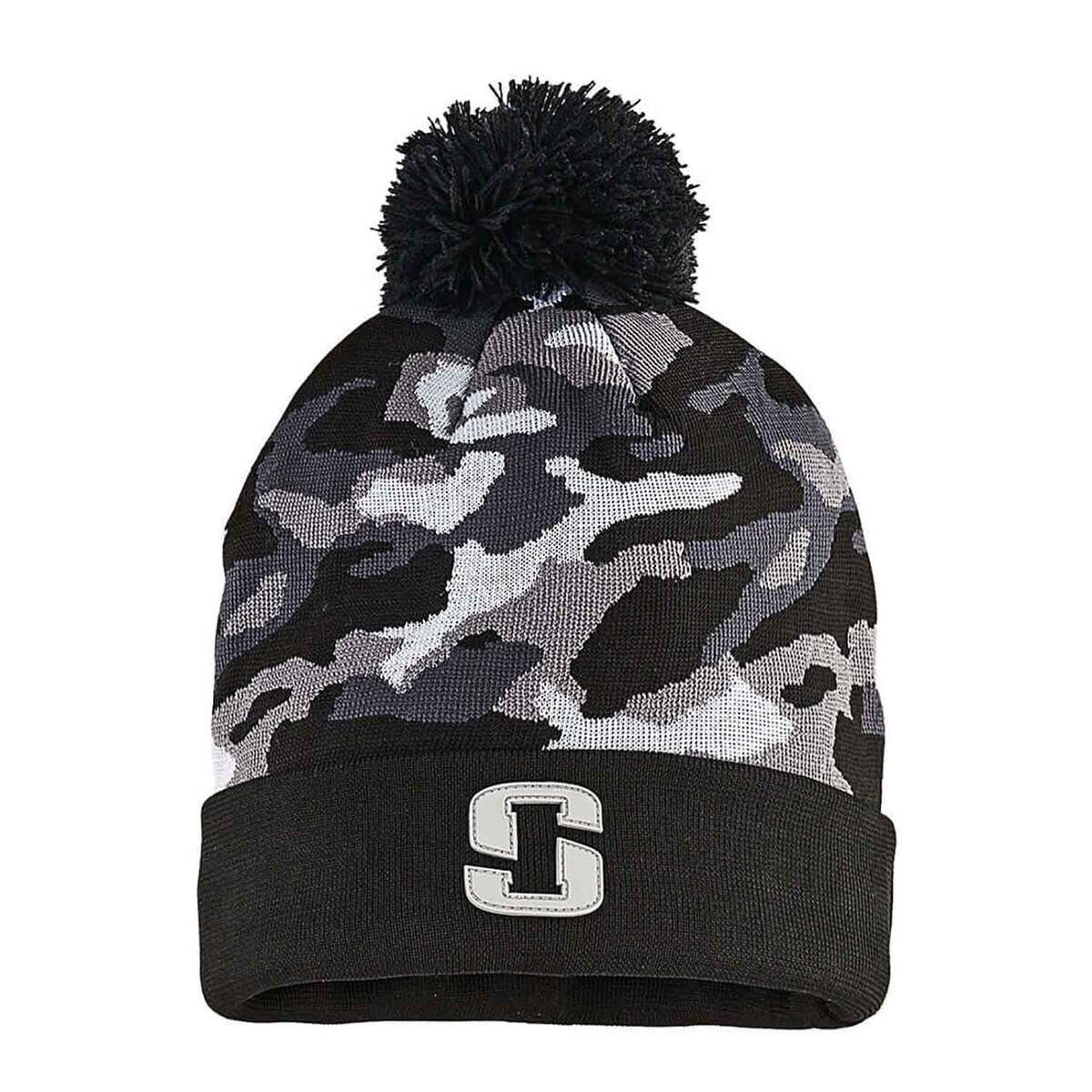 Striker Ice Black/White/Gray Anti-Freeze Men's Ice Fishing Hat Striker Ice Black/White/Gray Anti-Freeze Men's Ice Fishing Hat