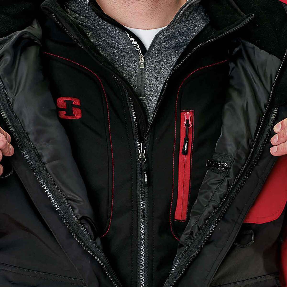 Striker Ice Red Climate Men's Ice Fishing Jacket Striker Ice Red Climate Men's Ice Fishing Jacket