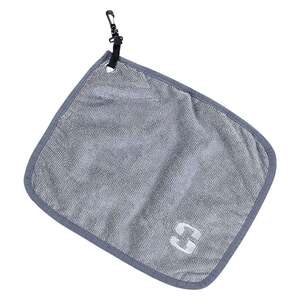 Striker Ice Logo Hang Towel Ice Fishing Accessory - Gray, 10in x 12in
