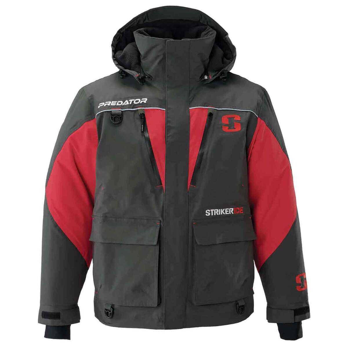 Striker Ice Black/Red Predator Men's Ice Fishing Jacket Striker Ice Black/Red Predator Men's Ice Fishing Jacket