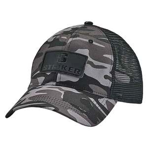 Striker Ice Throwback Trucker Hat - Black Camo - One Size Fits Most