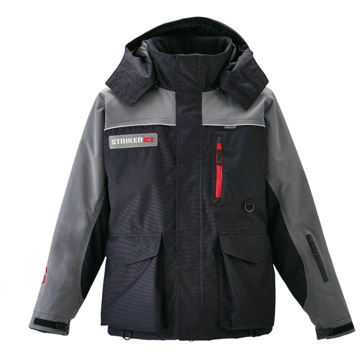 Striker Ice Black/Gray Trekker Men's Ice Fishing Jacket Striker Ice Black/Gray Trekker Men's Ice Fishing Jacket