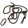 Summit Linesmans Rope With Carabiner -  8ft - Green/Black - Green/Black