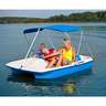 Sun Dolphin Sun Slider Pedal Boat w/Canopy - Blue/White boat w/Gray Canopy 96in L x 65in W x 24.5in H