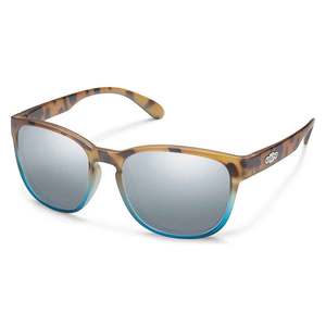 Suncloud Loveseat Polarized Sunglasses - Matte Tortoise Blue Fade/Silver Mirror