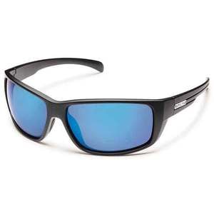 Suncloud Milestone Polarized Sunglasses - Matte Black/Blue Mirror