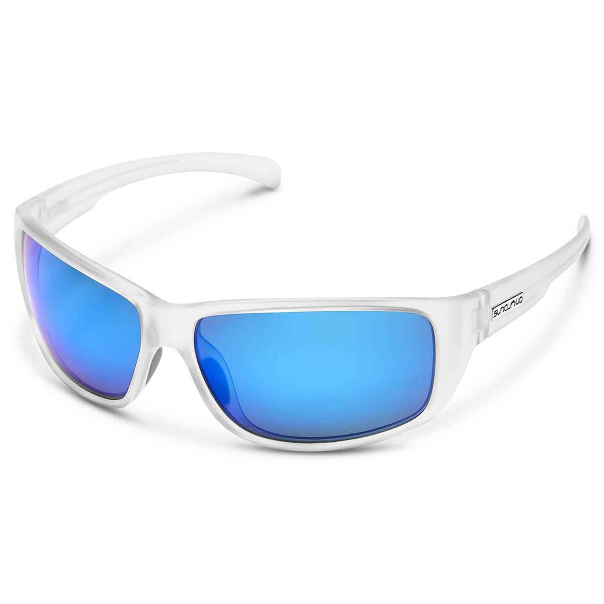 Suncloud Milestone Polarized Sunglasses - Matte Crystal/Blue Mirror ...