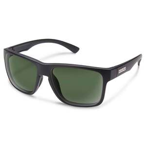 Suncloud Rambler Polarized Sunglasses - Matte Black/Gray Green