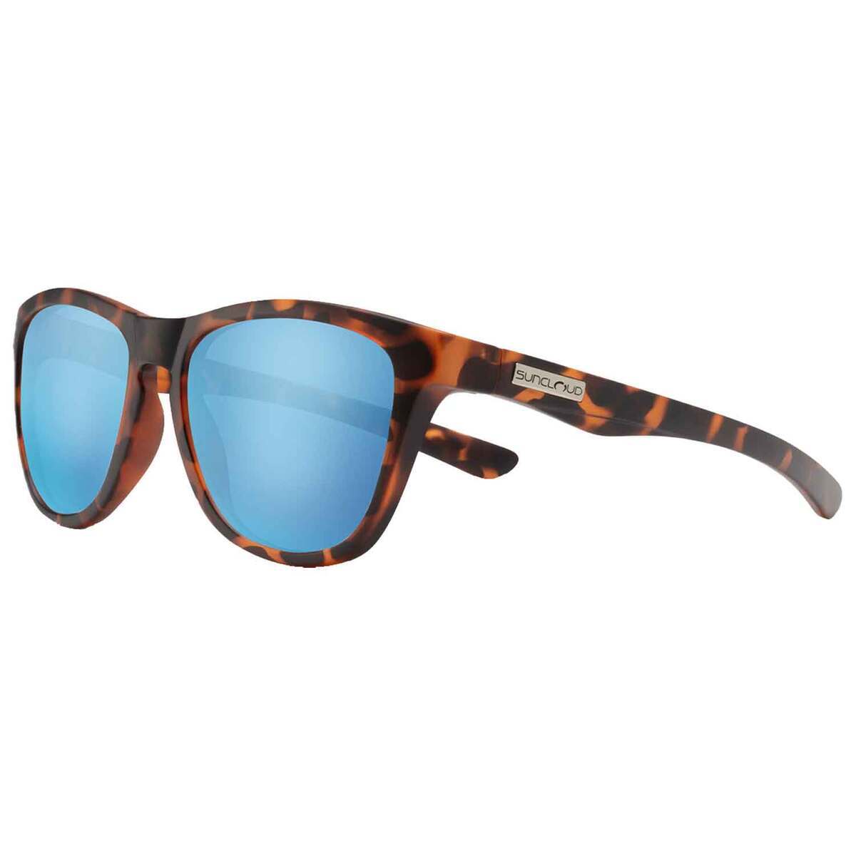 Suncloud Topsail Polarized Sunglasses - Matte Tortoise/Aqua Mirror ...
