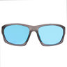 Strike King Plus Platte Sunglasses - Matte Translucent Crystal/White Blue Mirror/Gray Base Lens - Matte Translucent Crystal Frame, Multi-Layer White Blue Mirror, Gray Base Lens Adult