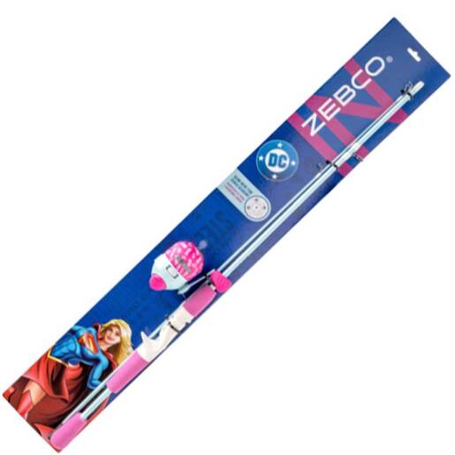 Zebco Supergirl Spincast Rod and Reel Combo - 5ft, 2pc - White/Pink 20