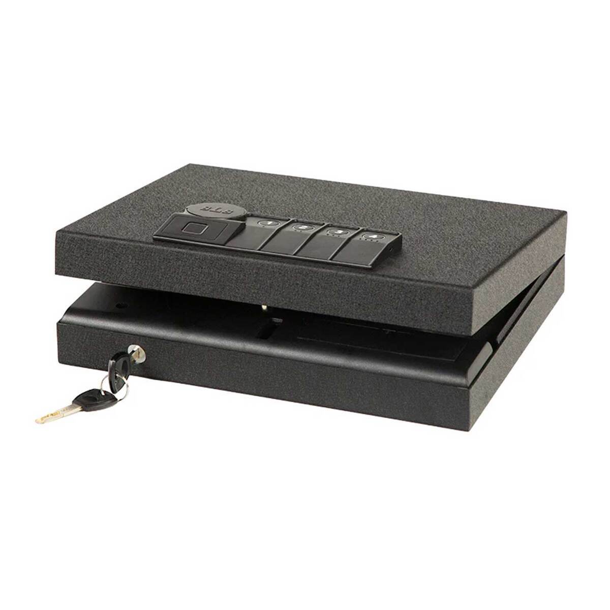 SureLock Security Company QuickTouch Vault 100 Digital + Bio Single Pistol Vault Safe - Black SureLock Security Company QuickTouch Vault 100 Digital + Bio Single Pistol Vault Safe - Black