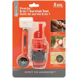 SOL Fire Lite 8-in-1 Survival Tool - 8 Peices