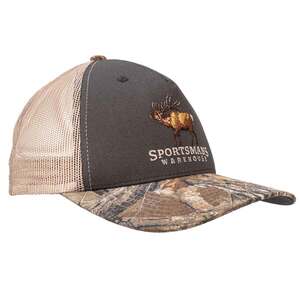 Sportsman's Warehouse Elk Camo Mesh Adjustable Hat - Loden/Tan - One Size Fits Most