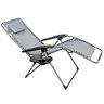 Sportsman's Warehouse Mesh XL Zero Gravity Lounger with Side Table - 250lbs Weight Capacity - Grey