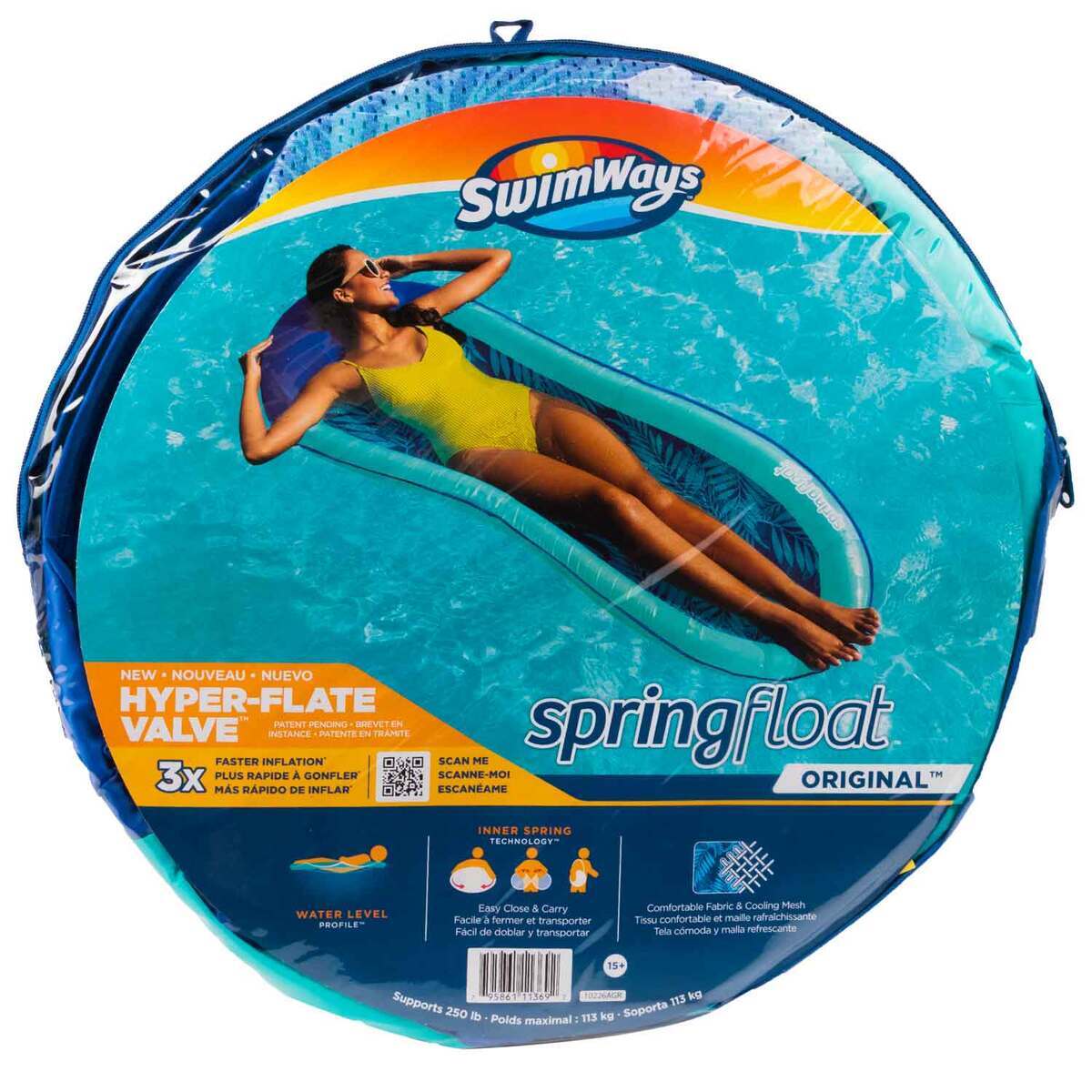 SwimWays SpringFloat Pool Hammock - Assorted - Assorted SwimWays SpringFloat Pool Hammock - Assorted - Assorted