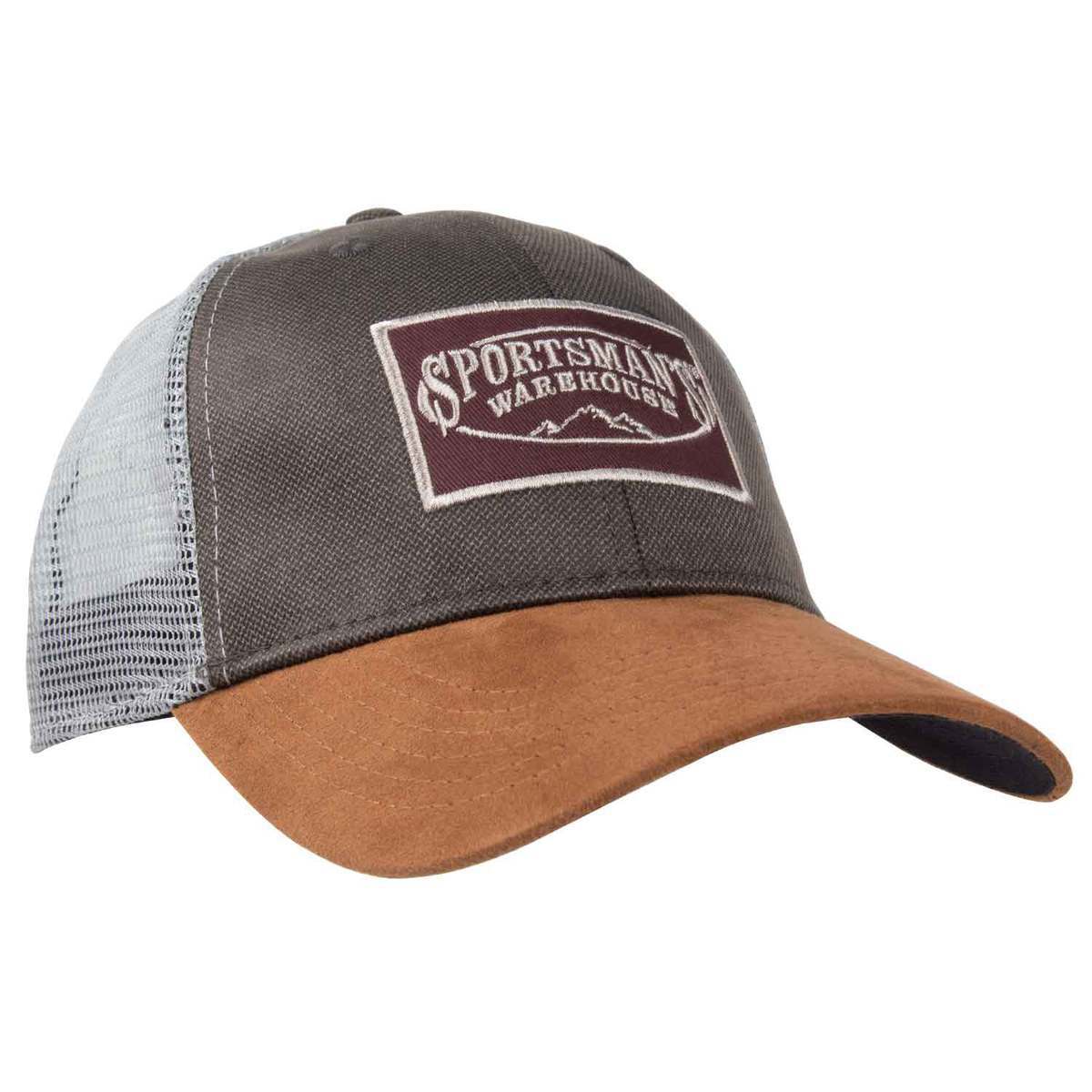 Sportsman's Warehouse Suede Woven Patch Hat - Charcoal - Charcoal One Size Fits Most Sportsman's Warehouse Suede Woven Patch Hat - Charcoal - Charcoal One Size Fits Most