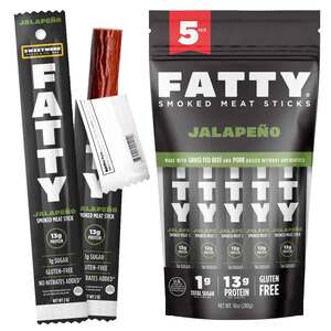 Sweetwood Smokehouse Jalapeno Fatty Smoked Meat Stick 5 Pack