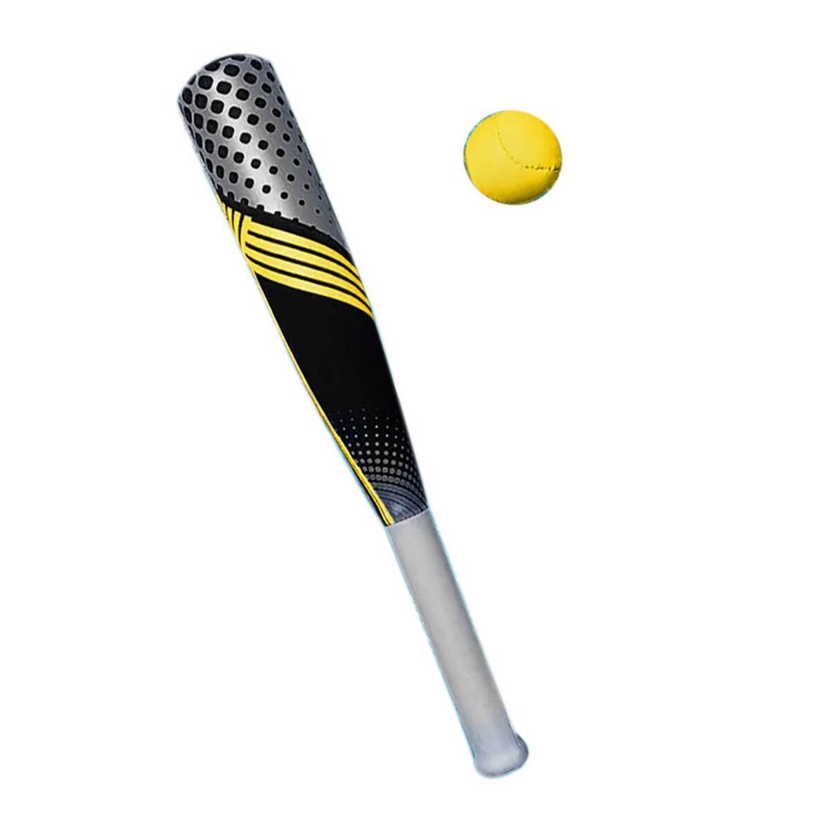 Swimline Neoprene Baseball & Bat Pool Toy - Black / Yellow Swimline Neoprene Baseball & Bat Pool Toy - Black / Yellow