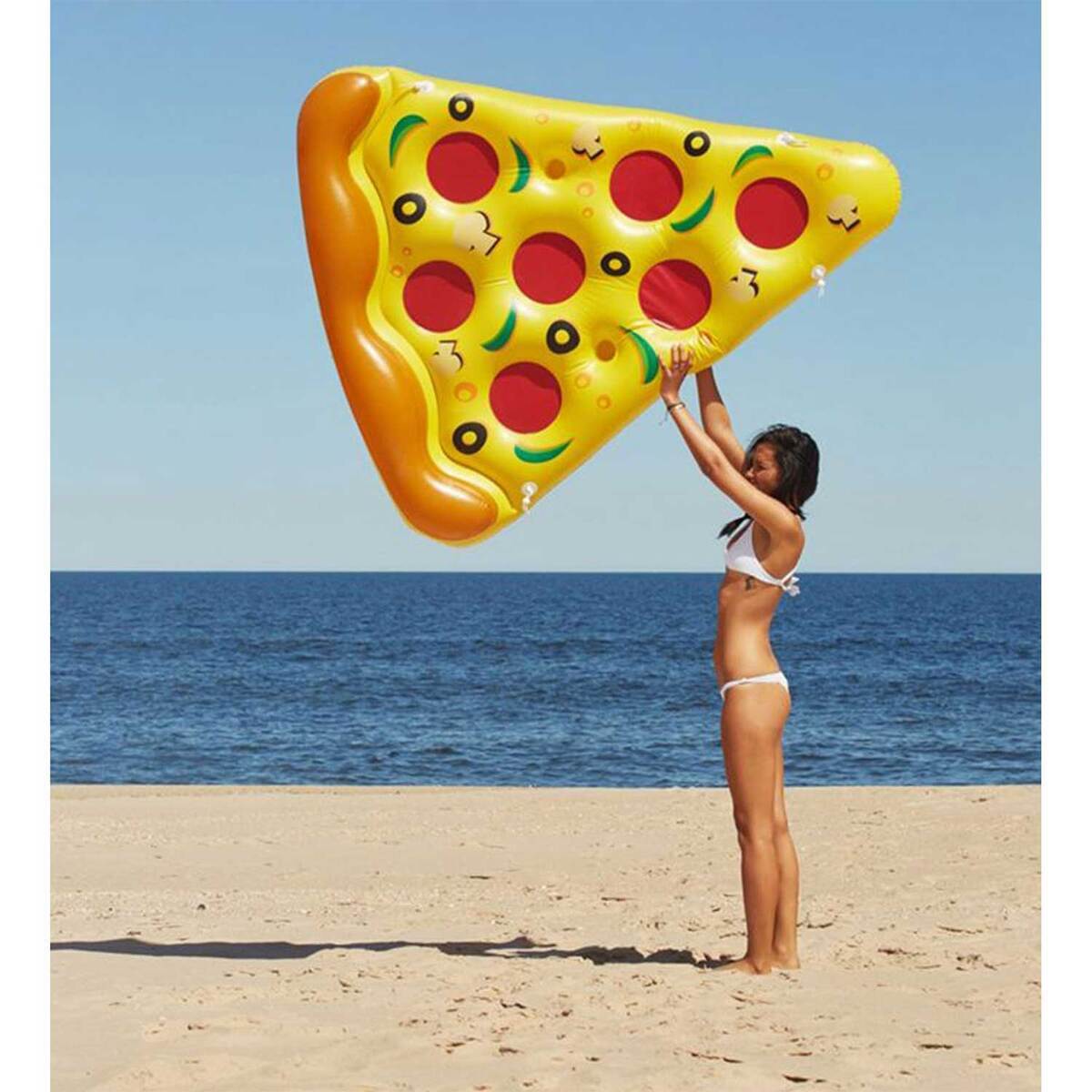 Swimline Pizza Slice Pool Float 1 Person Tube - Yellow Swimline Pizza Slice Pool Float 1 Person Tube - Yellow