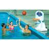 Swimline PoolJam Inground Pool Basketball & Volleyball Game Combo - White