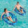 SwimWays Elite Spring Float Recliner Pool Lounge Chair - Blue - Blue 55in x 38in x 16in