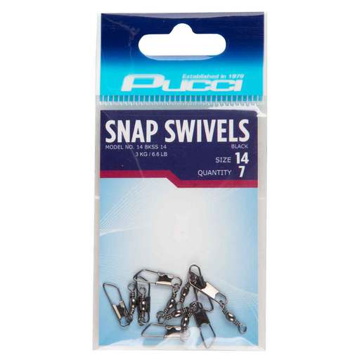 Eagle Claw Brass Barrel Swivel With Safety Snap 12pk