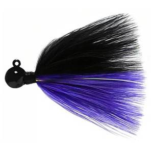 Sys Jigs & Flies Marabou Flash Jig Steelhead/Salmon Jig - Black/Purple, 1/4oz