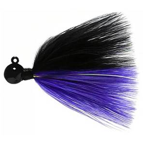 Sy's Jigs Marabou Flash Steelhead/Salmon Jig - Black/Purple, 1/8oz