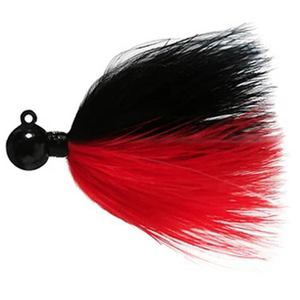 Sy's Jigs Marabou Flash Steelhead/Salmon Jig - Black/Red, 1/4oz