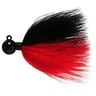 Sy's Jigs Marabou Flash Steelhead/Salmon Jig - Black/Red, 1/4oz - Black/Red 1/0