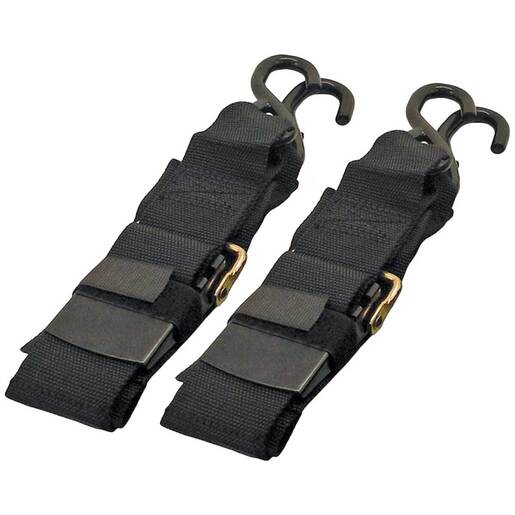 T-H Marine Transom Tie Down Straps - Black