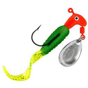 T T I Blakemore Curly Tail Road Runner Underspin Jig - Chartreuse/Lime, 1/8oz, 1-1/2in, 2pk