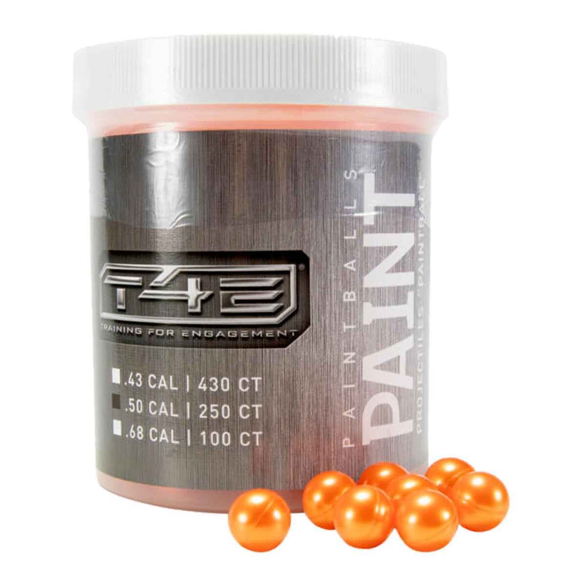 T4E .50 Caliber Orange Paintball Ammo - 250 Count - Orange T4E .50 Caliber Orange Paintball Ammo - 250 Count - Orange