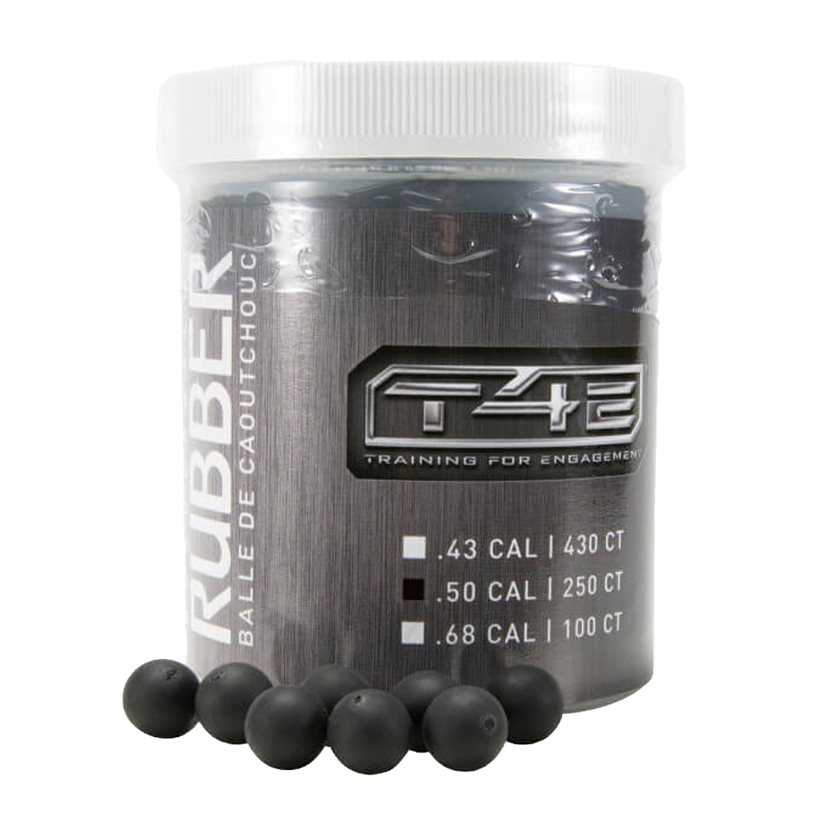 T4E P2P .50 Caliber Rubber Ball Ammo - 250 Count - Black .50 Cal T4E P2P .50 Caliber Rubber Ball Ammo - 250 Count - Black .50 Cal